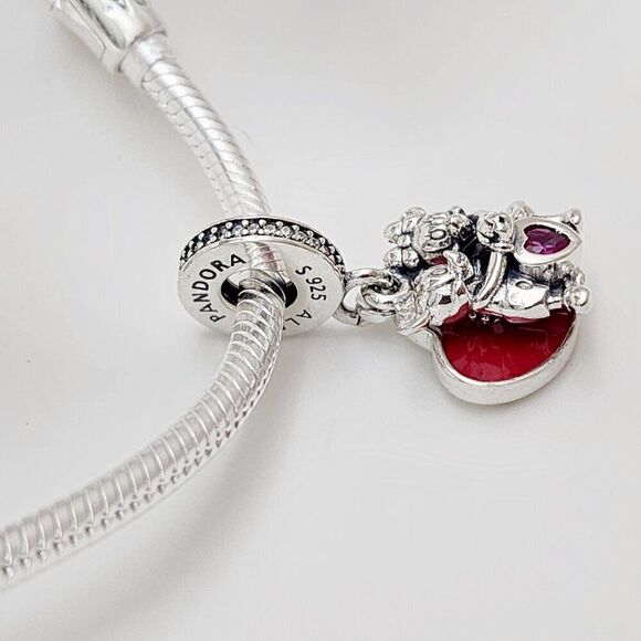 Pandora Disney Mickey Mouse & Minnie Mouse Love Dangle Charm - Picture 2 of 5